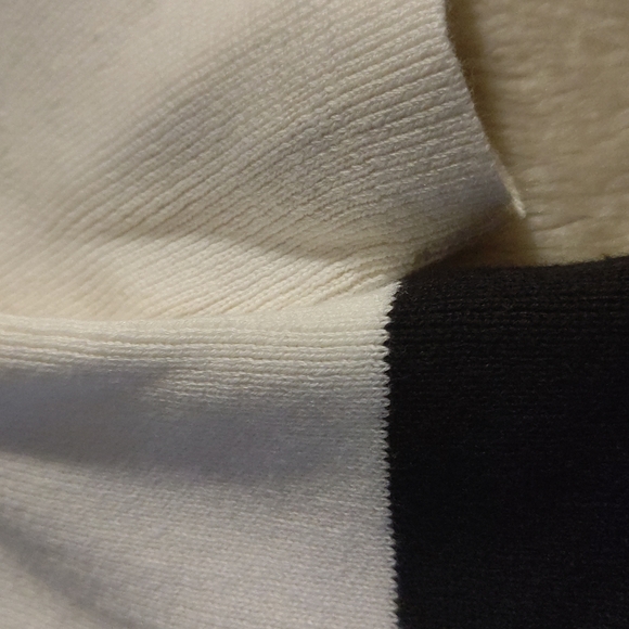 LOFT Striped Off The Shoulder Sweater Top short sleeve size Small - Picture 6 of 6